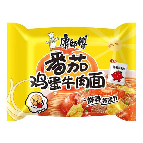 Master Kong Master Instant Noodle - Tomato Egg Beef 105g <br> 康師傅番茄雞蛋牛肉麵