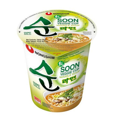 Nongshim Veggie Cup Noodle Soup 67g  <br> 農心蔬菜拉麵杯麵