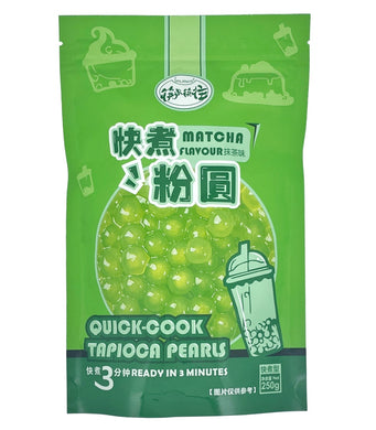 KLKW Quick Cook Tapioca Pearls - Matcha Flavour 250g BBD:4/1/2023 <br> 筷來筷往快煮粉圓 - 抹茶味
