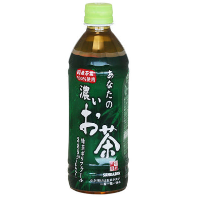 Sangaria Anatano Ocha Strong Green Tea 500ml <br> 三佳利天然特濃綠茶