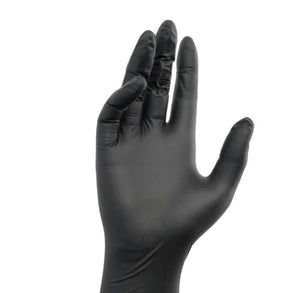 JJ Disposable Black Vinyl Gloves - Medium 100pcs***