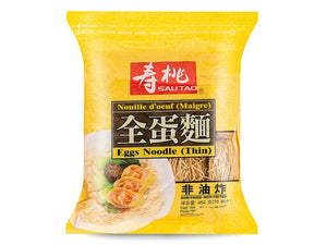Sau Tao Egg Noodles (Thin) 454g <br> 壽桃牌全蛋麵