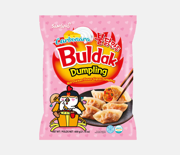 Samyang Hot Chicken (Buldak) Carbonara Flavor Dumpling 700g <br> 三養奶油辣雞餃子