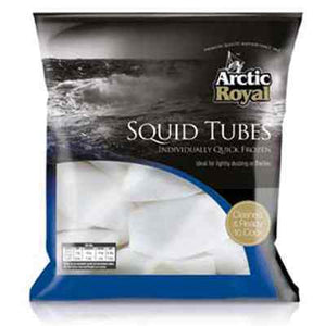 Arctic Royal IQF Frozen Raw Squid Tubes Size U5 (700g net) 1kg