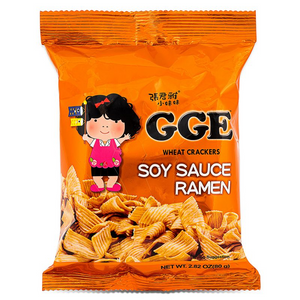 Wei Lih GGE Wheat Cracker - Soy Sauce Ramen 80g <br> 維力張君雅點心麵 - 醬油拉麵