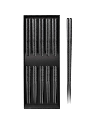 TOTKEN Chopsticks - Black Colour 5pairs *** <br> 筷子 - 黑色 5對裝