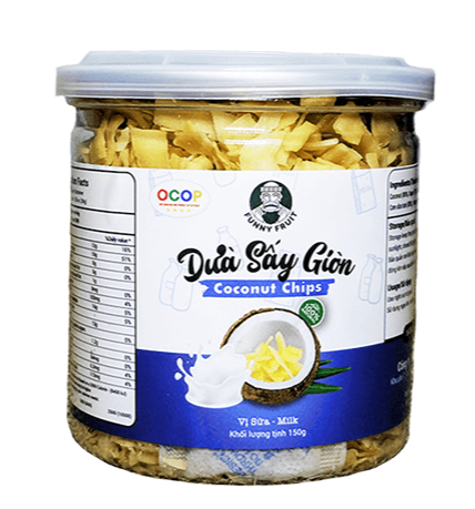 Dried Coconut Chip Snack (Milk) - 150g