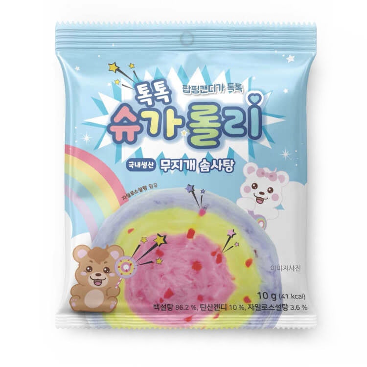 Sugarolly Popping Roll Cotton Candy 10g ***