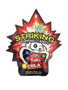 Striking Popping Candy - Cola 15g *** <br> 索勁爆炸糖 - 可樂味
