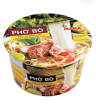 Load image into Gallery viewer, Mama Pho Bo Instant Rice Noodles with Artificial Beef Flavour Bowl Noodle 65g &lt;br&gt; 媽媽越南牛肉河粉碗麵