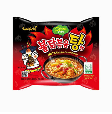 Samyang Hot Chicken (Buldak) Flavor Ramen - Stew Type 145g (Single Pack) <br> 三養 紅燒辣雞拉麵 (單包裝)