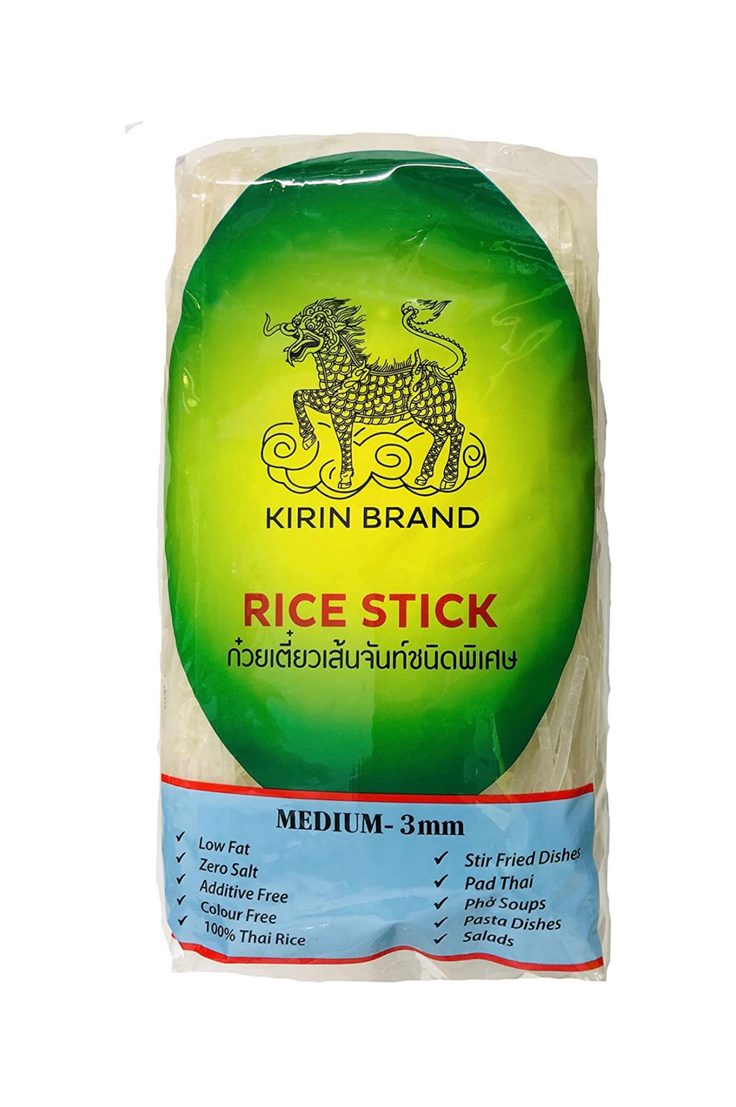 Kirin Brand Rice Stick 3mm 400g <br> 麒麟牌河粉 3mm