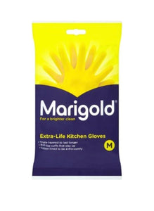 Marigold Extra-Life Kitchen Yellow Gloves M Size 1 Pair