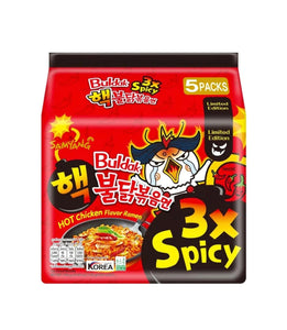 Samyang Triple Spicy Hot Chicken (Buldak) Flavour Ramen 700g (5 Pack) <br> 三養 三倍辣雞拉麵 5連包