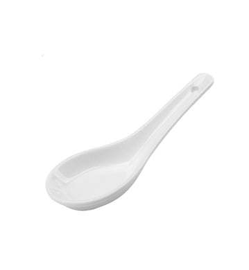 Chinese Soup Spoon (White Colour, Ceramic) 13cm 1pc *** <br> 中式湯匙