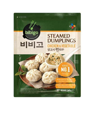 CJ Bibigo Chicken & Vegetable Steamed Soup Dumplings 560g <br> CJ Bibigo 韓式上湯雞肉蔬菜小籠包 (蒸餃)