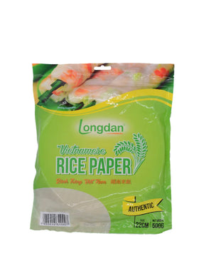 Longdan Rice Paper 22cm (8.5“) 500g <br> Longdan牌米紙 22cm (8.5”)