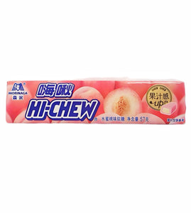 Morinaga Hi Chew Peach Chewy Candy 57g *** <br> 森永嗨啾 水蜜桃味 好嚼軟糖