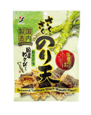 Yamaei Seaweed Tempura Snack (Wasabi) 70g <br> Yamaei 紫菜天婦羅 (芥末味)