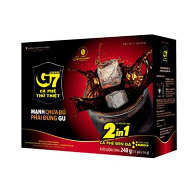 G7 Coffee Black Instant Coffee with Sugar (2 in 1) (1packs x 16g) 16g