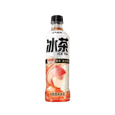 Genki Forest Iced Jasmine Tea (White Peach Flavour) 450ml *** <br> 元氣森林白桃苿莉冰茶