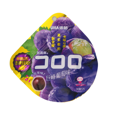 UHA (Chinese) Kororo Gummy (Grape) 52g *** <br> 味覺糖 葡萄味軟糖