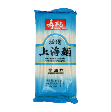 Sau Tao Shanghai Style Noodle 340g  <br> 壽桃牌幼滑上海麵