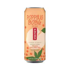 Pocas Popping Boba - Peach Oolong Tea Drink 490ml *** <br> Pocas 珍珠特飲 - 白桃烏龍茶