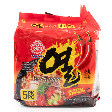 Ottogi Yeo! Ramen 120g (5pack) <br> 不倒翁 熱拉麵 5連包