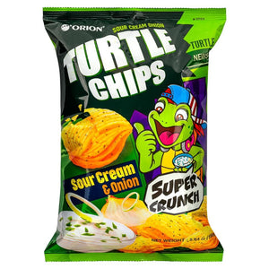 Orion Kkobookchip (Turtle Chip) Sour Cream & Onion 160g <br> Orion 四層烏龜脆片- 酸忌廉洋蔥味