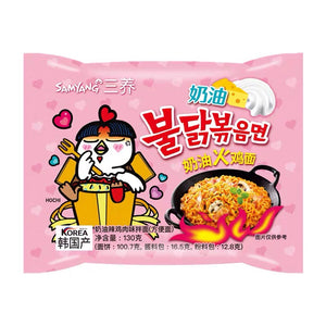 Samyang Carbo Hot Chicken Flavour Ramen 130g (Single Pack) <br> 三養 卡邦尼辣雞拉麵 (單包裝)