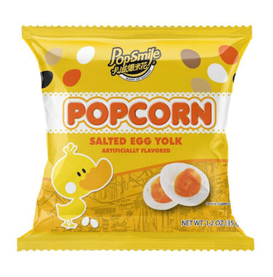 Pop-Smile Popcorn Salted Egg Yolk Flavour 35g *** <br> 卡滋爆米花 鹹蛋黃味