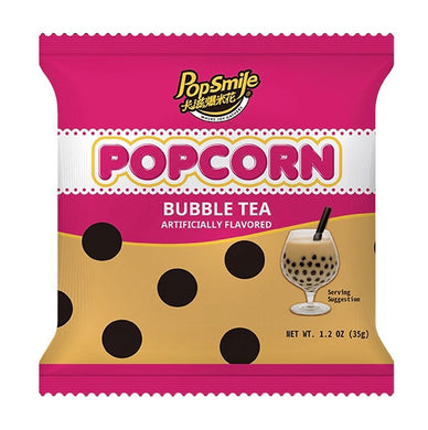 Pop-Smile Popcorn Bubble tea Flavour 35g *** <br> 卡滋爆米花 珍珠奶茶味