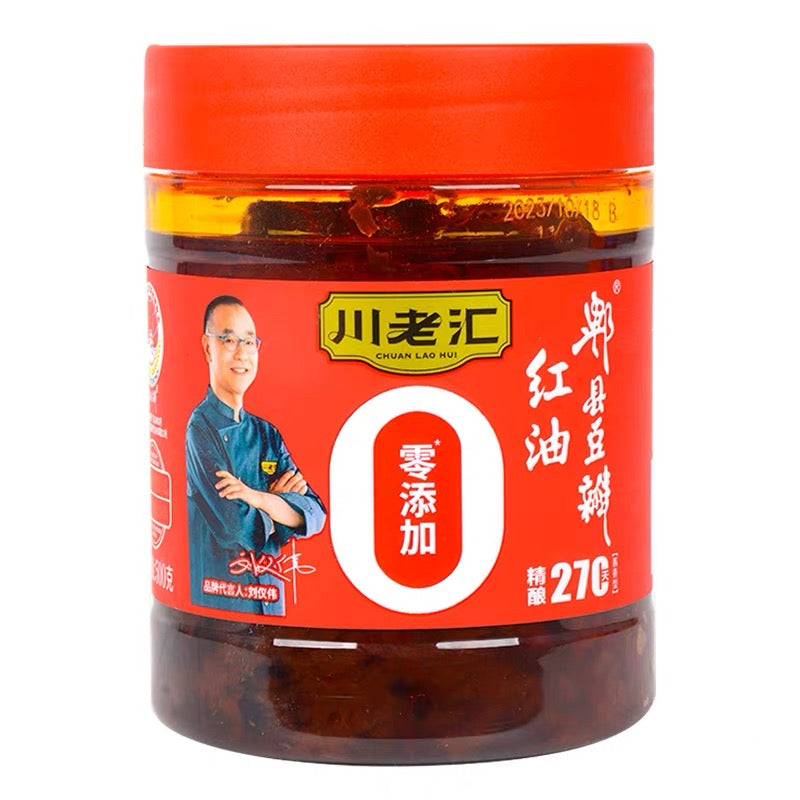 CLH Red Oil Broad Bean Paste 500g <br> 川老匯零添加紅油豆瓣醬