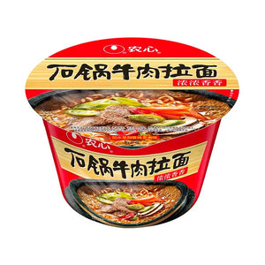 Nongshim Stone Pot Beef Ramyun Bowl Noodle Soup 117g <br> 農心石鍋牛肉桶麵