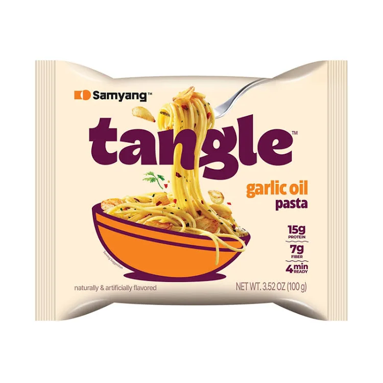 Samyang Tangle Garlic Oil Flavor Pasta 100g <br> 三養 Tangle 蒜油味意大利粉