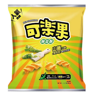 Koloko Pea Cracker - Wasabi 48g <br> 可樂果豌豆酥 - 山葵口味