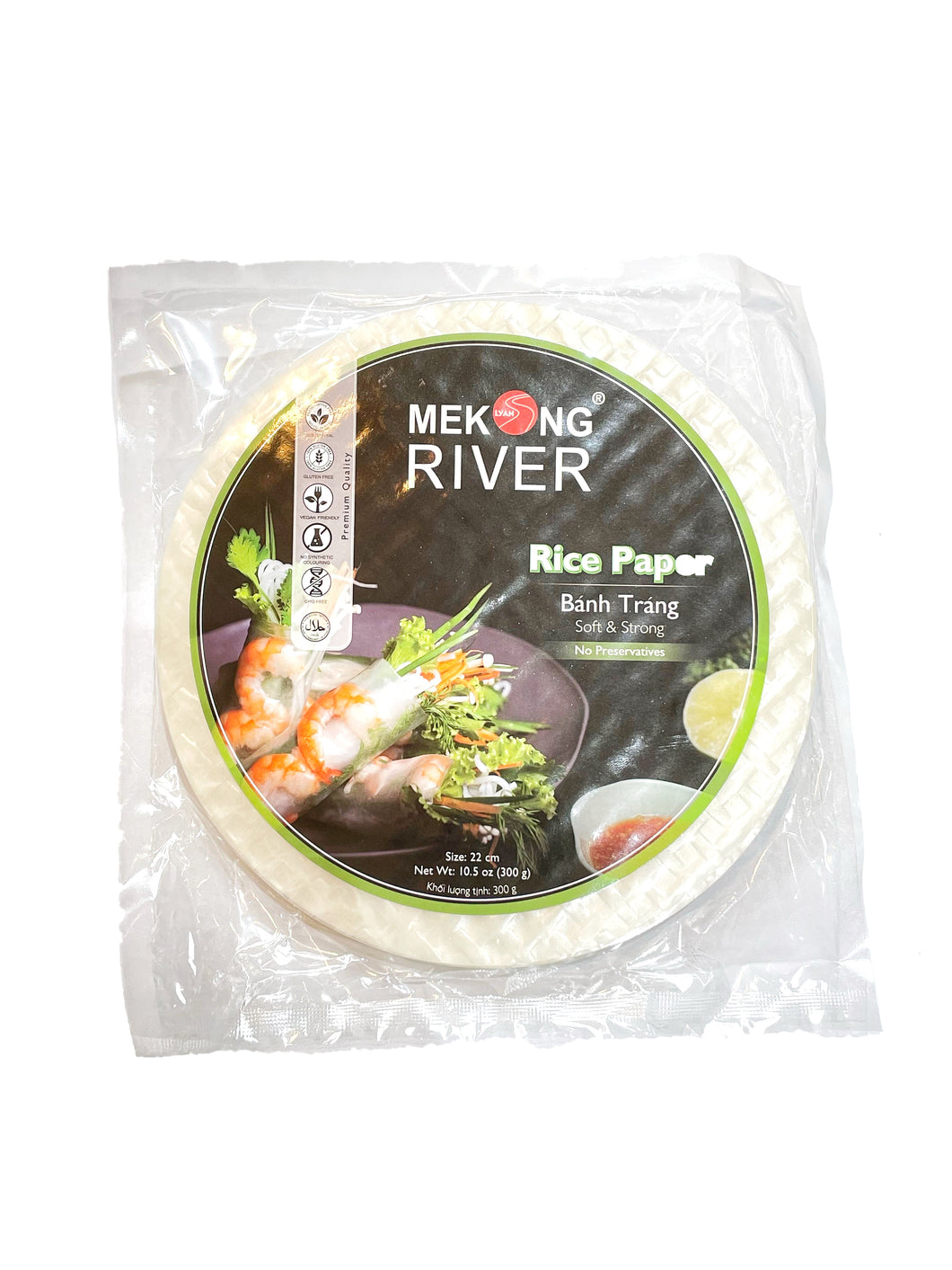 Mekong River Authentic Vietnamese Rice Paper 22cm 300g <br> Mekong River正宗越南米紙 22cm