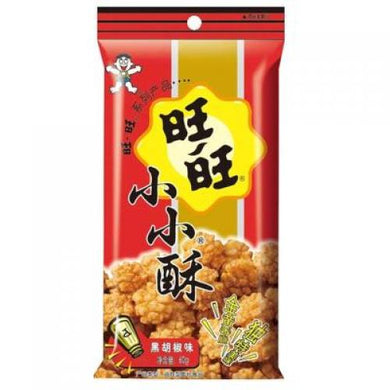 WW Mini Rice Crackers - Black Pepper 18g <br> 旺旺 小小酥 - 黑胡椒味