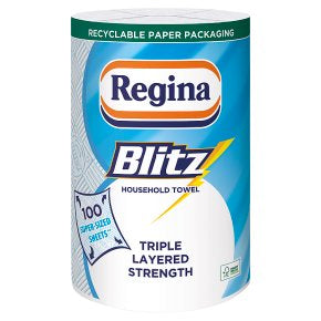 Regina Blitz All Purpose Kitchen Towels 330mm x 265mm (3ply) ***