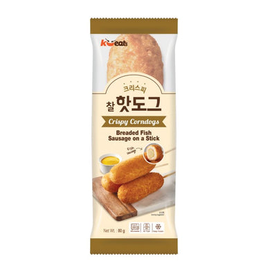 K EATS Crispy Corndogs - Fish Sausage (5 packs) 400g BBD19/10/2023 <br> K EATS 韓式炸熱狗 - 魚肉腸
