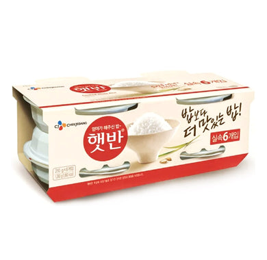 CJ Microwaveable Rice (Hat Ban) 210g (6 Packs) <br> CJ 微波米飯 (6盒裝)