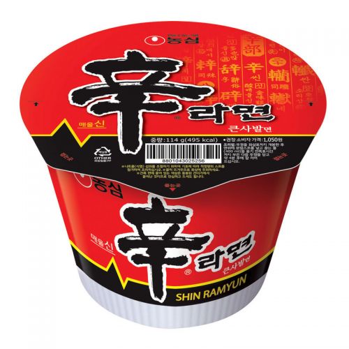 Nongshim Shin Bowl Noodle Soup - Gourmet Spicy 114g <br> 農心辛辣碗麵