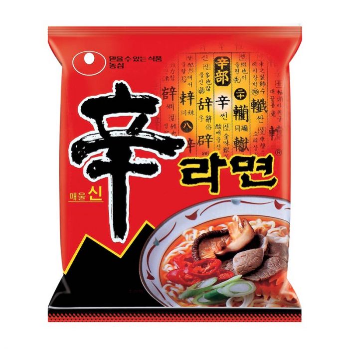 Nongshim Shin Ramyun Noodle Soup - Gourmet Spicy 120g <br> 農心辛辣麵