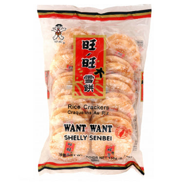 WW Shelly Senbei Rice Crackers 150g <br> 旺旺 雪餅