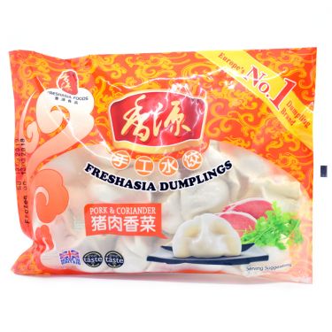 FRESHASIA Pork & Coriander Dumplings 400g <br> 香源手工水餃 - 豬肉香菜