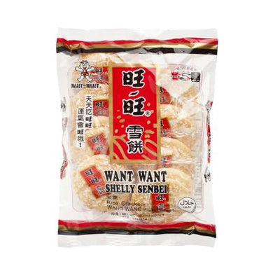 WW Shelly Senbei Rice Crackers 72g <br> 旺旺 雪餅