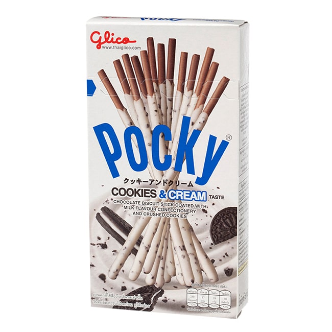Glico (Thai) Pocky-Cookies and Cream 45g <br> 格力高 百奇-曲奇奶油味