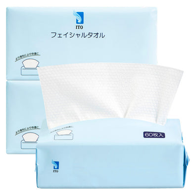 ITO Square Face Towel 60 Sheets<br>ITO 抽式洗脸巾