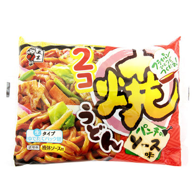 Itsuki Foods Pre-Cooked Stir Fried Brown Sauce Udon 2packs 446g <br> Itsuki Foods 預煮方便醬油炒烏冬